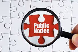 Public notice