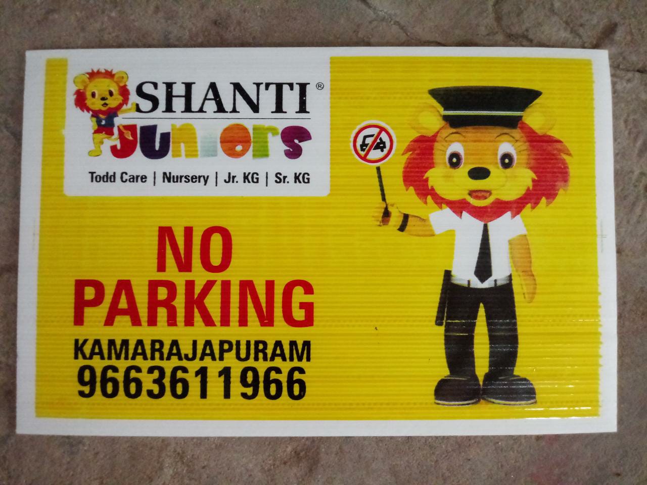 No Parking Boards
